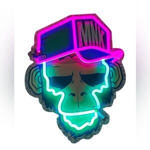 Smoking Monkey Neon Sign